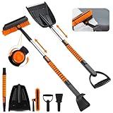 BGTLJKD Eiskratzer Auto, 5 in 1 Eiskratzer Auto mit Besen und...
