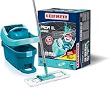 Leifheit Set Wischtuchpresse Profi XL mit Bodenwischer und Rollen, Putzen...