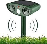 Katzenschreck, Ultraschall, Katzenschreck, Solar & Tierabwehr, wasserdicht,...