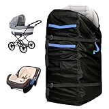 LIHAO Transporttasche Kinderwagen Flugzeug 120x61x46cm Gate Check...