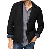 PANVER Strickjacke Herren Casual Komfortabel Warm Sweater Jacke Temperament...