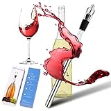MXTIMWAN Weinkühlstab aus Edelstahl mit Ausgießer - Ideales Weinzubehör...