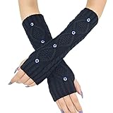 WOEIFGV Damen-Sonnenschutz-Halbfinger-Handschuhe für Halbfinger,...