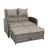 greemotion Rattan-Lounge Bahia Rondo, Sofa & Bett aus Polyrattan, indoor &...