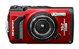 OM SYSTEM Tough TG-7 Rot Digitalkamera,wasserdicht, stoßfest, Unterwasser-...