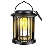 ALCXAZS Solar Feuerlaterne, wasserdichte LED Wolfram Glühbirne für...