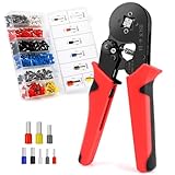 VFANDV Aderendhülsenzange Set, Crimpzange Set mit 1200 Aderendhülsen Tool...