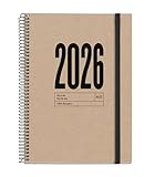 Miquelrius Nachhaltiger Tagesplaner 2026, ähnlich A5+ (155 x 213 mm),...