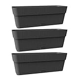 Kigima Blumenkasten Pflanzenkasten Blumengefäß 3er-Pack...