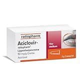 Aciclovir-ratiopharm Lippenherpescreme: Herpescreme zur lindernden Therapie...