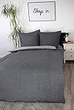 jilda-tex Biber Bettwäsche Made IN Germany Melange 135x200 cm + 80x80 cm...