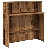vidaXL Empfangstheke Altholz-Optik 100x50x103,5 cm Holzwerkstoff,...