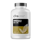 CYB | Omega 3 Kapseln Hochdosiert – 240 Kapseln 4 Monats Vorrat – Omega...