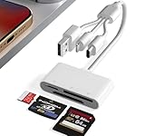 XD Kartenleser für SD/TF/XD Picture Card - 3 in 1 Lightning + USB-A +...