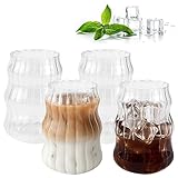 Kleemeiero 4 Stück Cappuccino Gläser Kaffeegläser Kaffeeglas Set 530ml...