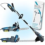 IMLEX Multi-Kombi-Garten-Set 5in1 Heckenschere Rasentrimmer Kettensäge mit...