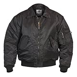 MFH US CWU Fliegerjacke - Schwarz Größe XL