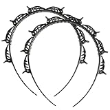 2 Stück Haarreifen Mit Klammern, Haarreif Mit Clips, Double Bangs...