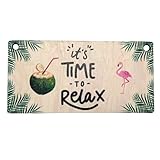 IT'S TIME TO RELAX, Hängeschild, hängende Dekoration an der Tür,...