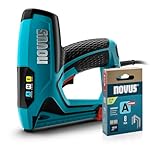 NOVUS TOOLS Elektrotacker J-150 Set mit 1800 Klammern │ Profi-Tacker und...