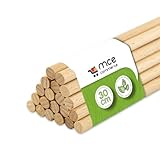 Holzstäbe rund aus Buche natur, Ø 8 mm Länge 30 cm, 20 Stück, Zum...