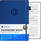 Atlancube Passwortbuch mit A-Z Registerkarten | Scannen nach...