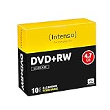 Intenso DVD+RW Rohlinge, Rewritable, 4,7GB, 4x Speed, 10er Slim Case