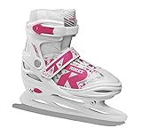 Roces Kinder Jokey Ice 2.0 Girl Verstellbarer Schlittschuh, white-fuchsia,...