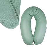 sei Design Stillkissenbezug 100% Baumwolle passend für Stillkissen XXL,...