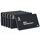 6X RFID Blocker Karte NFC Blocker Karte Schutzkarte gegen Datenklau...