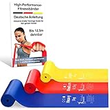 MINDFUL POWER® Fitnessbänder 2,5m, Extra Lange Widerstandsbänder[3er...