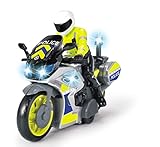 Dickie Toys – Polizei Motorrad – Spielzeug Motorrad mit...