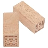 Operitacx 2 Stück Hölzerner Quadratischer Druck Kuchenform Alphabet...