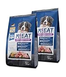NutriQM® M!EAT Senior Hundefutter trocken getreidefrei – 2 x 12kg –...