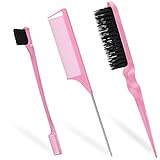 Qufiiry Sleek Bun Bürste, 3 Stück Edges Brush, Bürste Sleek, Bürste...