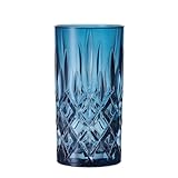 Nachtmann, 2-teiliges Longdrinkgläser-Set, Blaue Cocktailgläser,...
