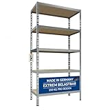 TKT – Work System Steckregal mit Holzböden 180x90x40cm - Verzinktes...