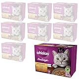 WHISKAS Adult Katzennassfutter Geflügelfleisch 8x 12x 85g