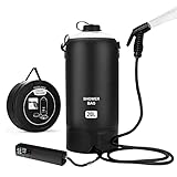 Tadomoe Campingdusche, 20 Liter Solardusche mit tragbarer Duschpumpe,...