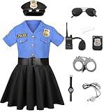 Polizei Kostüm Mädchen Luxus Polizei Offizier Kleid Set für Kinder...