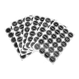 YUYUETIME 6 Blätter Runde Gewürzetiketten Selbstklebend Abwischbar...