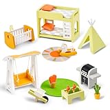 Giant bean Puppenhaus Möbel Set, Holz und Kunststoff Terrassen und...