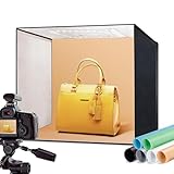 RALENO® 50X50CM Fotobox, 4500 Lumen Fotostudio Set mit 50W | 5500K | 97CRI...