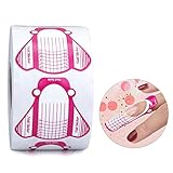 G2PLUS 500 Stück nagelschablonen verlängerung, Rosa Gel Nägel...