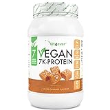 Vegan 7K Protein - 1kg - Salted Caramel - Rein pflanzliches Eiweißpulver...