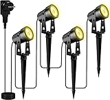 Totofac Gartenbeleuchtung LED, COB im Freien IP65 Wasserdichter...