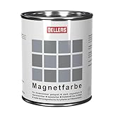 OELLERS Magnetfarbe, magnetische Wandfarbe für innen, 1 Liter/5m2, Grau,...