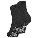 2 | 4 | 6 Paar ABS Socken Herren Damen Anti Rutsch Socken mit Wolle 21463...