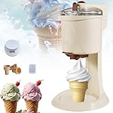 JMOUZHG Eismaschine mit Kompressor - Automatische Softeismaschine für...