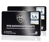 MakakaOnTheRun 2X RFID Blocker Karte (3fach geprüft: DEKRA + EMV + HF...